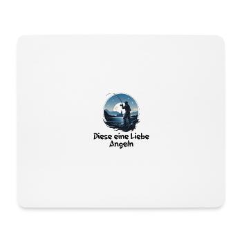 Celui-ci aime la pêche, la pêche, le pêcheur, le pêcheur - Tapis de souris (format paysage) - blanc - Devant