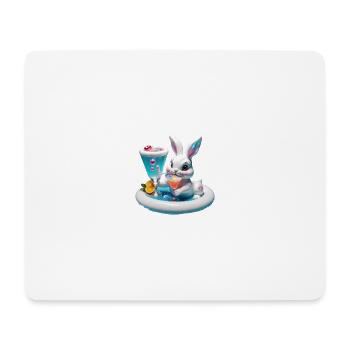 Cocktail Bunny - Mousepad (Querformat) - Weiß - Vorne