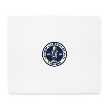 leben.lieben.leiden LOGO - Mousepad (Querformat) - Weiß - Vorne