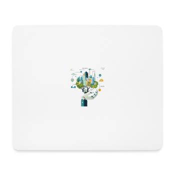 IA FOR A GREEN FUTUR - Tapis de souris (format paysage) - blanc - Devant