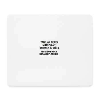 Bananenplantage - Mousepad (Querformat) - Weiß - Vorne