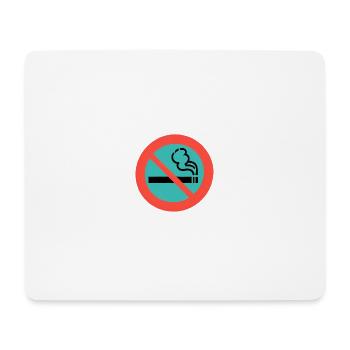 Rauchen Raucher Verboten Interdiction de fumer - Tapis de souris (format paysage) - blanc - Devant