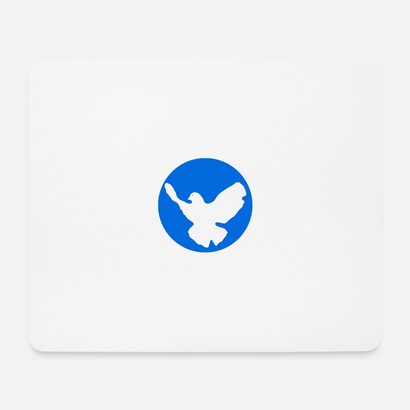 Friedenstaube Symboldesign - Mousepad (Querformat) - Weiß