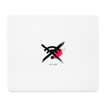 Chronically Offline - Digital Detox Art - Mouse Pad (horizontal) - white - Front