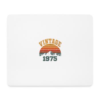 Vintage 1975 Retro Mountain Jubiläum 1975 - Mousepad (Querformat) - Weiß - Vorne