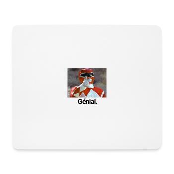 Power Rangers Roter Ranger Génial - Mousepad (Querformat) - Weiß - Vorne