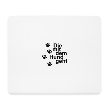 Dog Hund - Mousepad (Querformat) - Weiß - Vorne