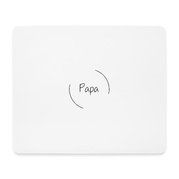 Papa - Mousepad (Querformat) - Weiß - Vorne
