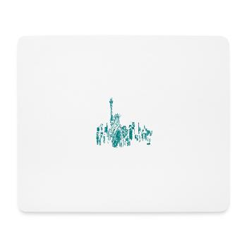 New York Tuerkis - Mouse Pad (horizontal) - white - Front