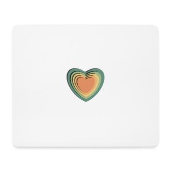 Paper Heart - Mousepad (Querformat) - Weiß - Vorne