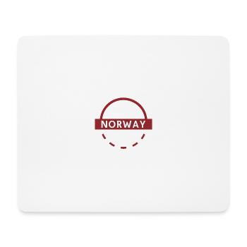 Norway Emblem Round Ring - Mouse Pad (horizontal) - white - Front