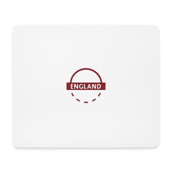 England Round emblem in red colour - Mouse Pad (horizontal) - white - Front