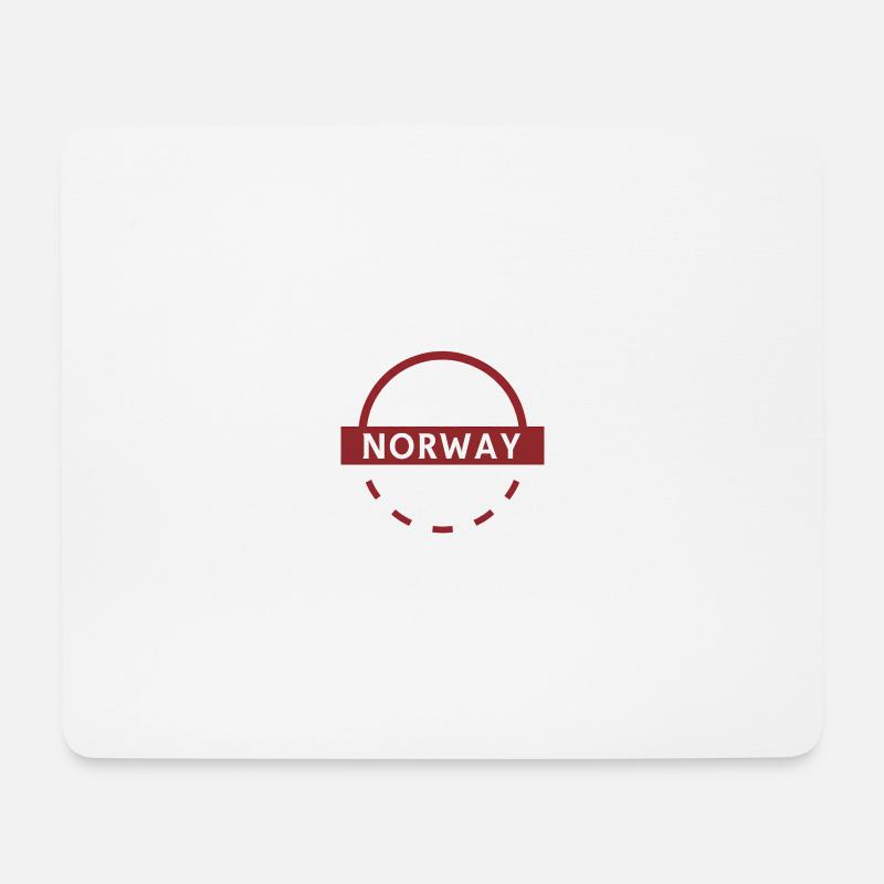 Norwegen Bogen Emblem - Mousepad (Querformat) - Weiß