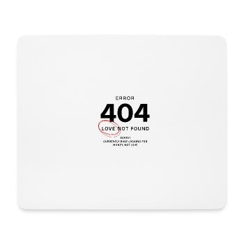 Amour non trouvé – Erreur 404 - Tapis de souris (format paysage) - blanc - Devant