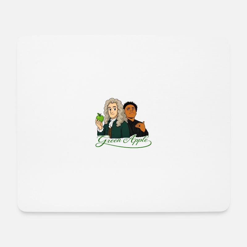 GREEN APPLE GREEN - Mousepad (Querformat) - Weiß