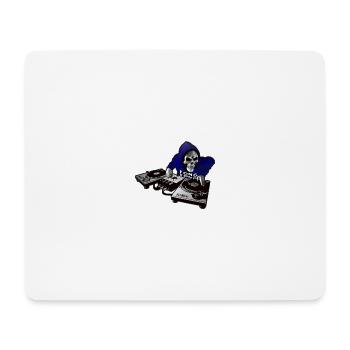 DJ Bleu F - Tapis de souris (format paysage) - blanc - Devant