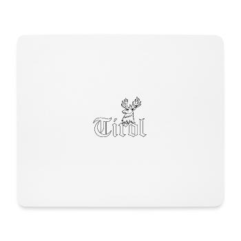 Tyrol T-shirt avec cerf - Tapis de souris (format paysage) - blanc - Devant
