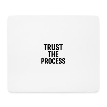 Trust the Process Typography - Mouse Pad (horizontal) - white - Front