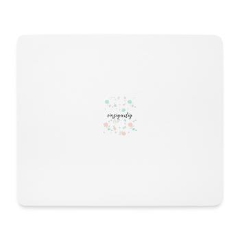 einzigartig - Mousepad (Querformat) - Weiß - Vorne