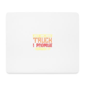 Dicton cool de camionneur - Tapis de souris (format paysage) - blanc - Devant