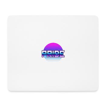 Pride Synthwave - Tapis de souris (format paysage) - blanc - Devant