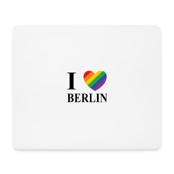 I Love Berlin - Mousepad (Querformat) - Weiß - Vorne