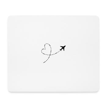 Icône de l’avion - Tapis de souris (format paysage) - blanc - Devant