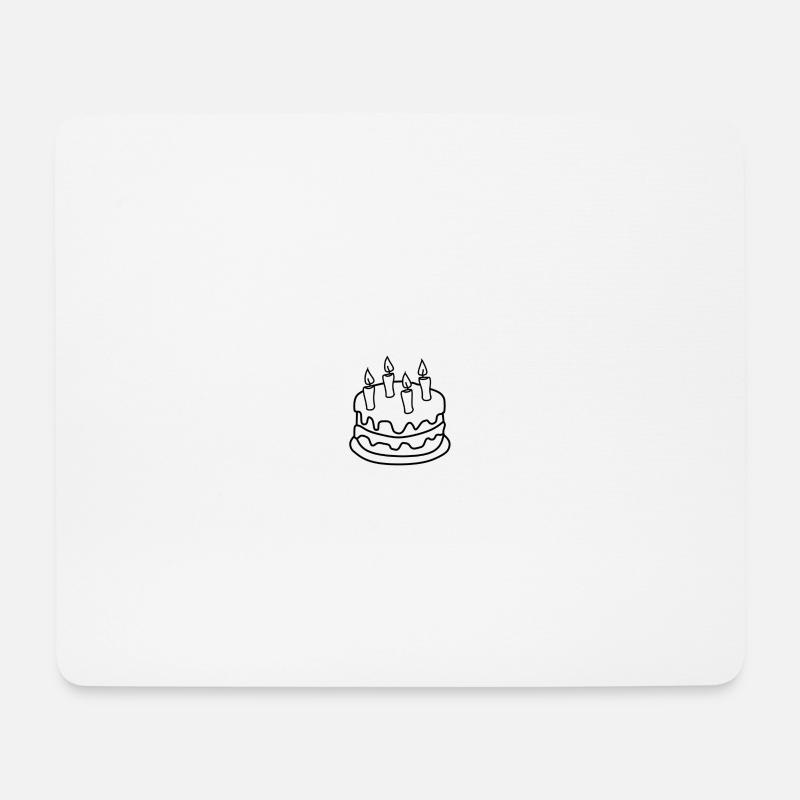 Torte - Mousepad (Querformat) - Weiß
