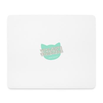 Wolkin's Whiskers- A cat logo - Mouse Pad (horizontal) - white - Front