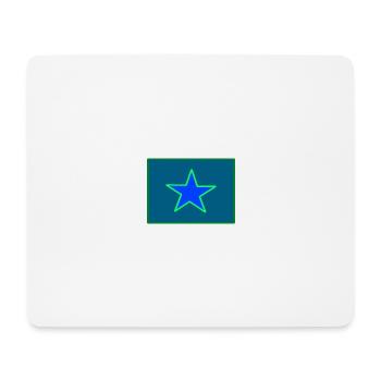 Étoile Vert Bleu - Tapis de souris (format paysage) - blanc - Devant