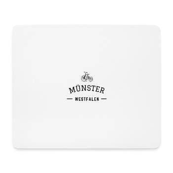 Münster - Fahrradstadt - Mousepad (Querformat) - Weiß - Vorne