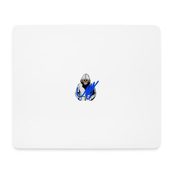 MickyBlue LOGO - Mouse Pad (horizontal) - white - Front