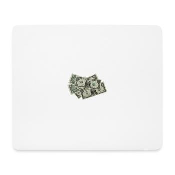 Geldscheine Geschenk Idee - Mousepad (Querformat) - Weiß - Vorne
