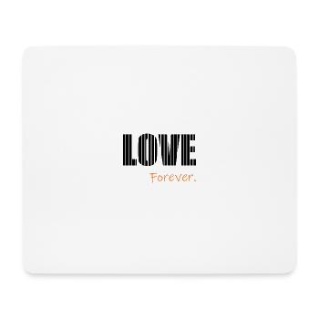 ICH LIEBE DICH. ICH LIEBE DICH. LIEBE. LIEBE. HERZ. - Mousepad (Querformat) - Weiß - Vorne
