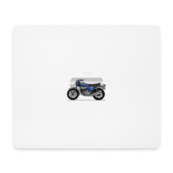 Vintage motorcycle - Mouse Pad (horizontal) - white - Front