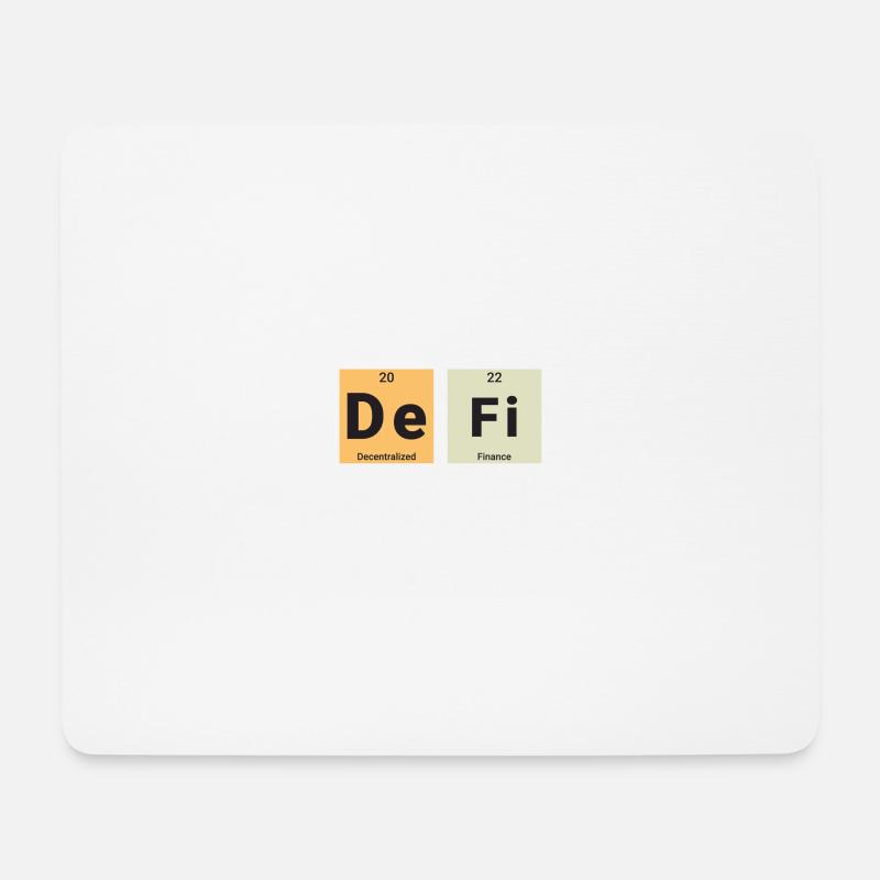 Defi, Dezentrale Finanzen - Mousepad (Querformat) - Weiß