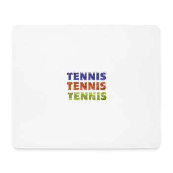 3 x Tennis White - Mouse Pad (horizontal) - white - Front