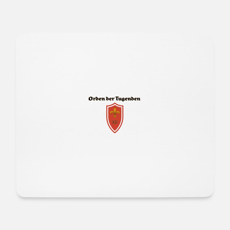 Orden der Tugenden Schild - Mousepad (Querformat) - Weiß