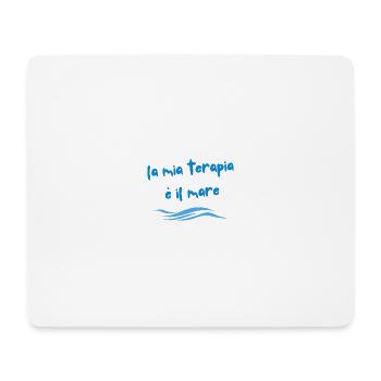 Ma thérapie, c’est la mer - Tapis de souris (format paysage) - blanc - Devant