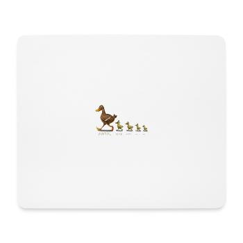 Ente - Mousepad (Querformat) - Weiß - Vorne