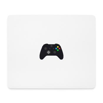 Dark Gamepad Neon Buttons - Mouse Pad (horizontal) - white - Front