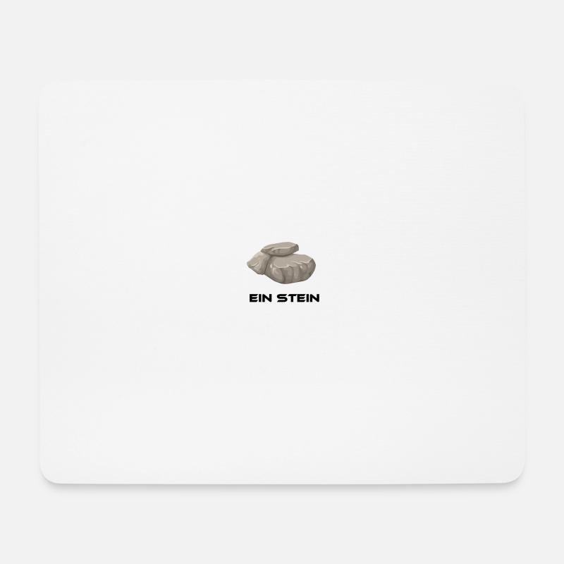 Ein Stein T-Shirt - Mousepad (Querformat) - Weiß