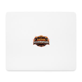 Logo des pompiers des jeunes pompiers - Tapis de souris (format paysage) - blanc - Devant