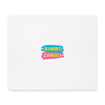 RAMBO ZAMBO - Mousepad (Querformat) - Weiß - Vorne