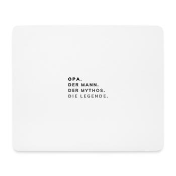 Opa. Der Mann. Der Mythos. Die Legende. - Mousepad (Querformat) - Weiß - Vorne