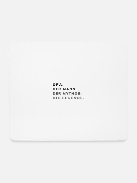 Opa. Der Mann. Der Mythos. Die Legende. - Mousepad (Querformat) - Weiß
