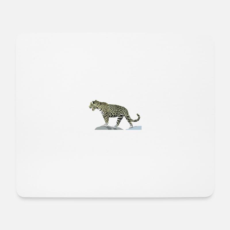 Jaguar - Mousepad (Querformat) - Weiß