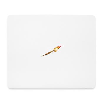 Dartpfeil rot - Mousepad (Querformat) - Weiß - Vorne