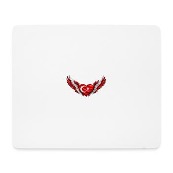 Turkish Winged Heart - Mouse Pad (horizontal) - white - Front
