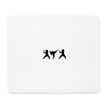 karaté - Tapis de souris (format paysage) - blanc - Devant